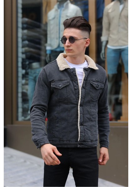 Erkek Içi Kürklü Denim Kot Ceket fiyatları