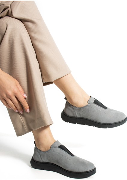 Brenner Kadın Hakiki Deri Nubuk Kadın Günlük Ayakkabı