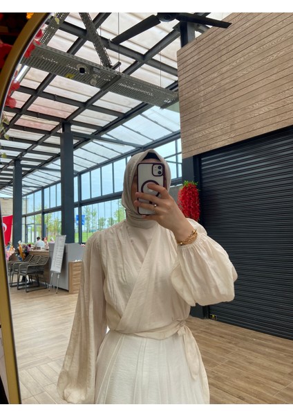 Moca Belden Bağlamalı Bluz 3147