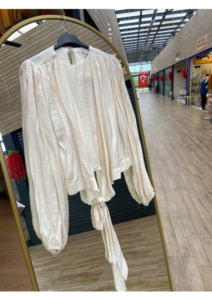 Moca Belden Bağlamalı Bluz 3147