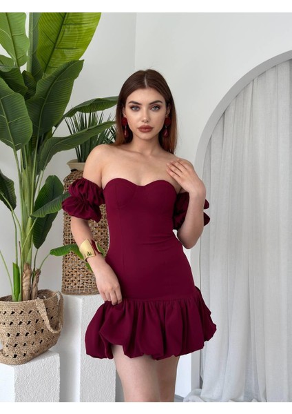 atlas Fırfır Detay Mini Amanda Eltbise