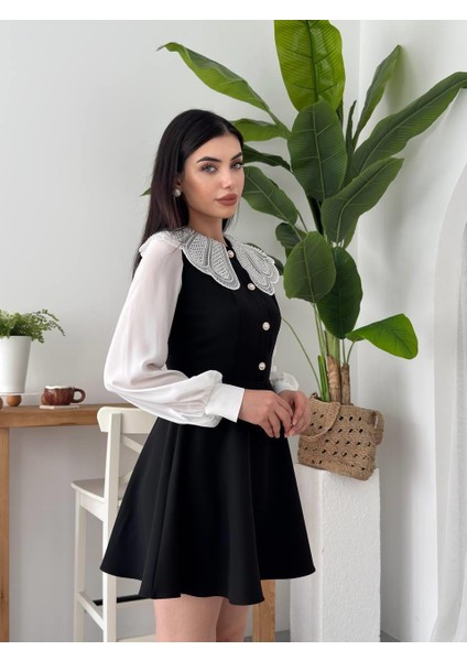 Lacabelle Atlas Işlemeli Kolları Tül Mini Elbise indirimleri