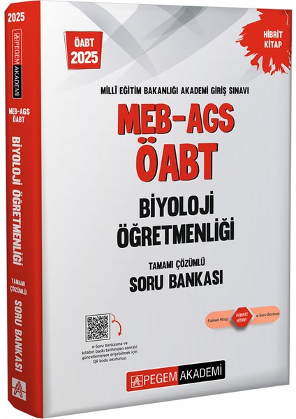 2025 MEB-AGS-ÖABT Biyoloji Tamamı Çözümlü Soru Bankası