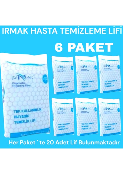 Hasta Vücut Temizleme Lifi 6 Paket