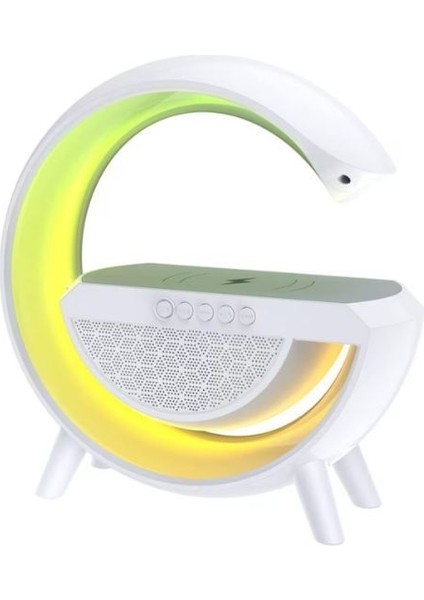 Kablosuz Şarj Standlı Rgb Hoparlör