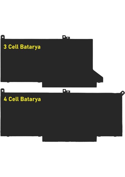 Dell Latitude 12-7280 Batarya Pil Hyperlıfe V2 (4 Cell)