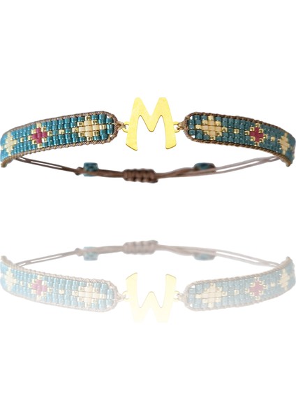 Altın Bileklik Model 6 Harf M G6B689 0.5 gr modelleri