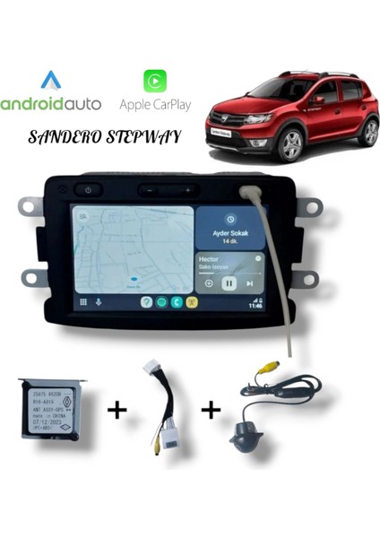 Sandero Orjinal Carplay / Android Auto Multimedya Navigasyon 1.0.15