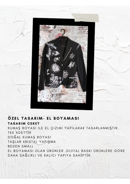 Özel Tasarım El Boyaması Tasarım Ceket