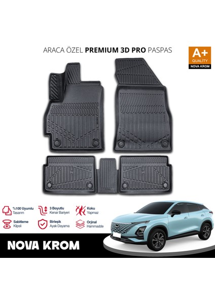 Chery Omoda 5 3D Pro Havuzlu Paspas 2022 Üzeri