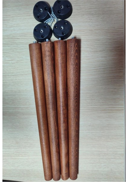 38 cm meşe konik Masa Sandalye Ayak