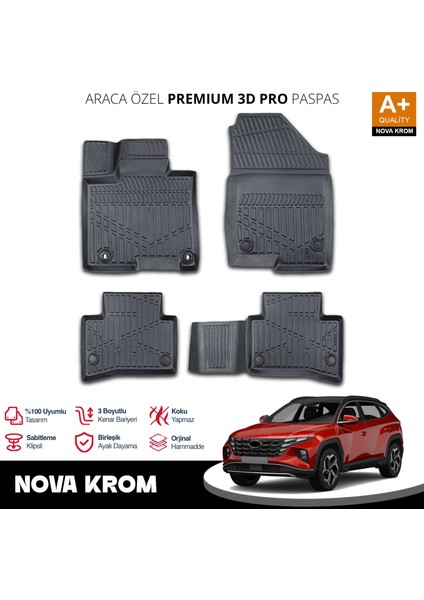 Hyundai Tucson 3D Pro Havuzlu Paspas 2021-2024