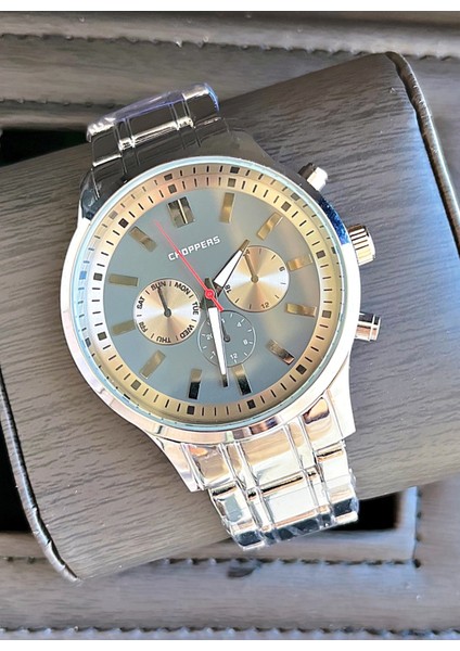 Özel Kutusunda Gümüş Renk Erkek Kol Saati fiyatları