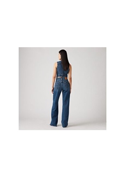 Ribcage Wide Leg Kadın Jean Pantolon - Polar Perimiter