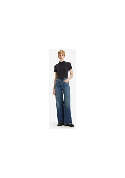 Ribcage Wide Leg Kadın Jean Pantolon - Polar Perimiter