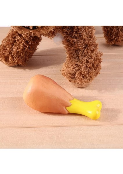 Köpekler Için Tavuk Budu Oyuncağı Sesli Dayanıklı Oyuncak Tavuk But Evcil Hayvan Eğitici Oyuncak modelleri