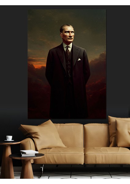 Mustafa Kemal Atatürk Dekoratif Kanvas - Mdf Ahşap Tablo modelleri