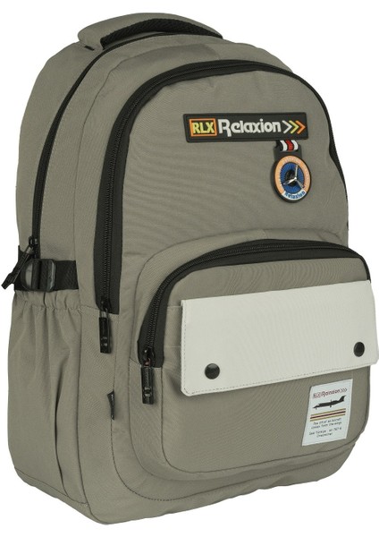 Relaxion Su Geçirmez Kumaş Geniş Iç Hacimli Çok Bölmeli Okul Çantası