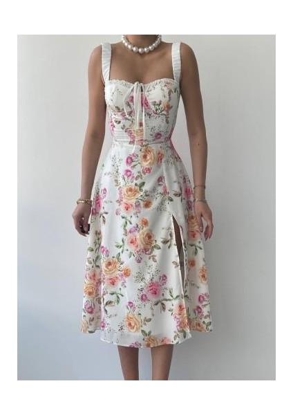 Anjelik Yırtmaç Detaylı Elbise modelleri