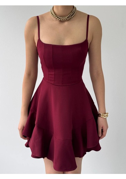 Common Ip Askılı Elbise