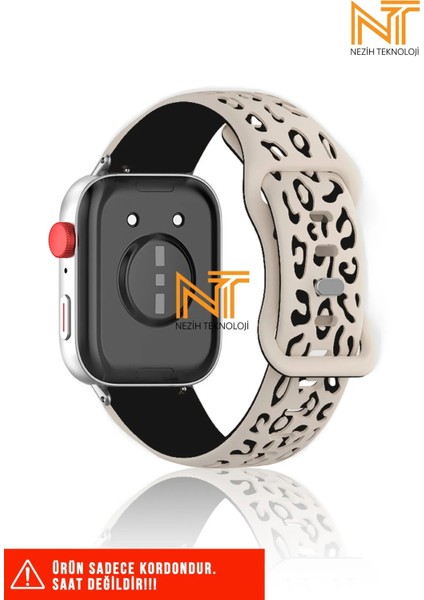 Huawei Watch Fit 3 / Fit 4 / Fit 4 Pro Uyumlu Leopar Desenli Silikon Kordon / Strap