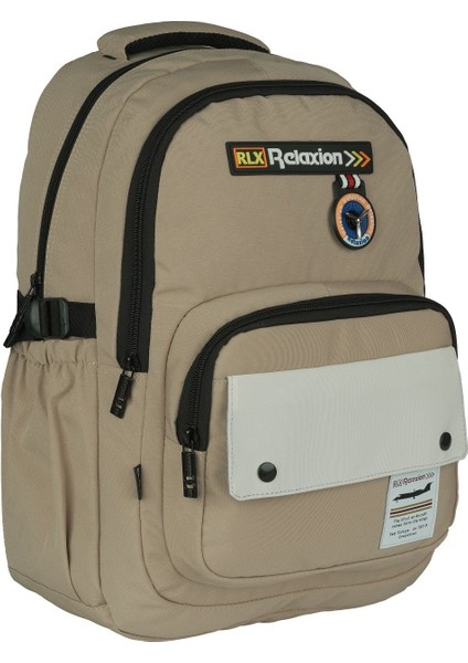 Relaxion Su Geçirmez Kumaş Geniş Iç Hacimli Çok Bölmeli Okul Çantası