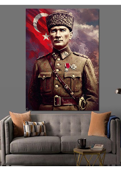 Mustafa Kemal Atatürk Dekoratif Kanvas - Mdf Ahşap Tablo fiyatları