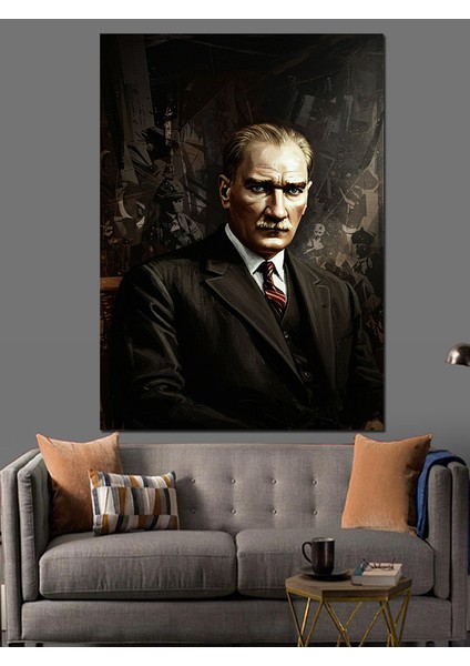 Mustafa Kemal Atatürk Dekoratif Kanvas - Mdf Ahşap Tablo modelleri