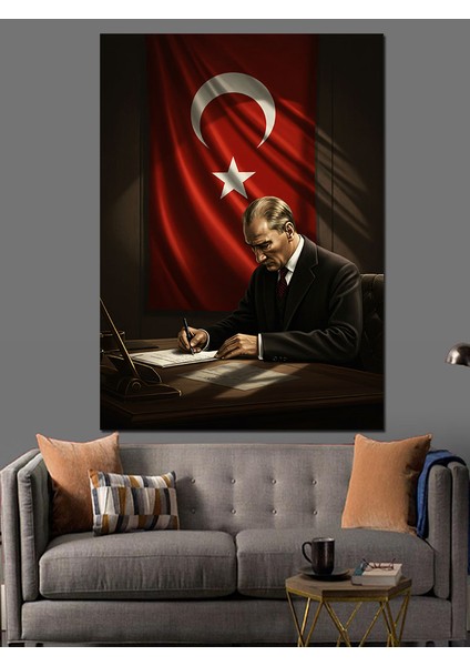 Mustafa Kemal Atatürk Dekoratif Kanvas - Mdf Ahşap Tablo fiyatları