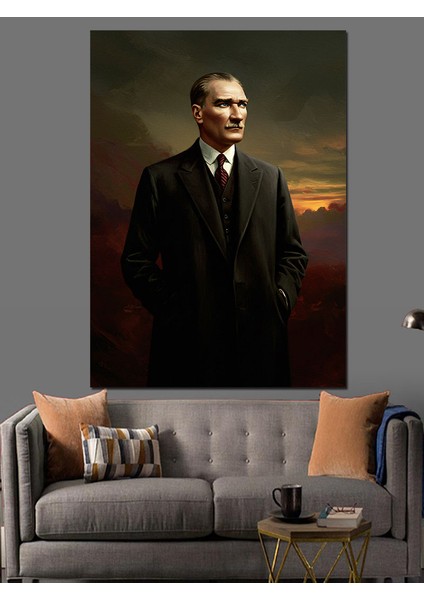 Mustafa Kemal Atatürk Dekoratif Kanvas - Mdf Ahşap Tablo fiyatları