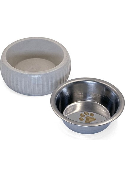 Mikopet Organik Seramik Mama Kabı Gri fırsatları