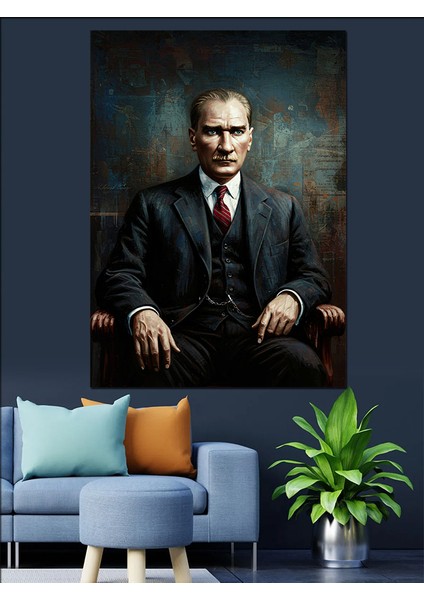 Mustafa Kemal Atatürk Dekoratif Kanvas - Mdf Ahşap Tablo fiyatları