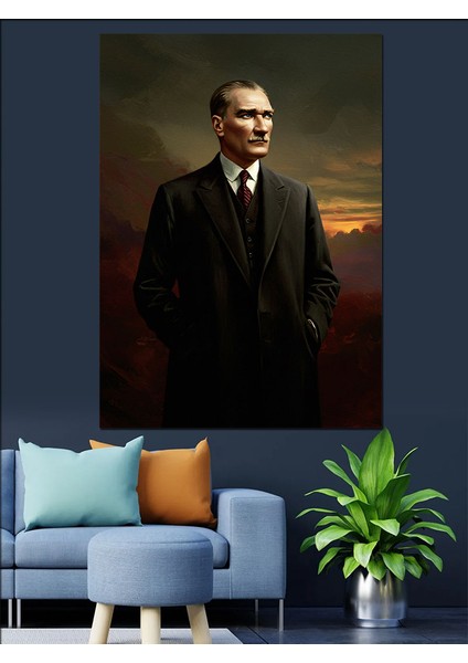 Mustafa Kemal Atatürk Dekoratif Kanvas - Mdf Ahşap Tablo modelleri