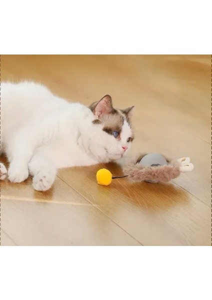 Tüylü Şarjlı Kedi Oyuncağı