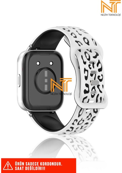 Huawei Watch Fit 2 Uyumlu Leopar Desenli Silikon Kordon