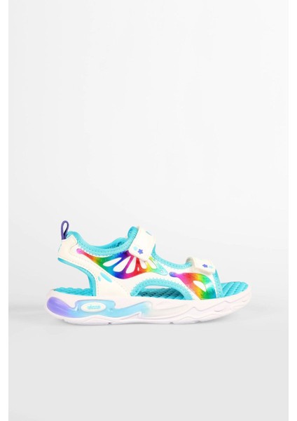 26-35 Numara Işıklı Çift Bantlı Hafif Kız Çocuk Sandalet fiyatları