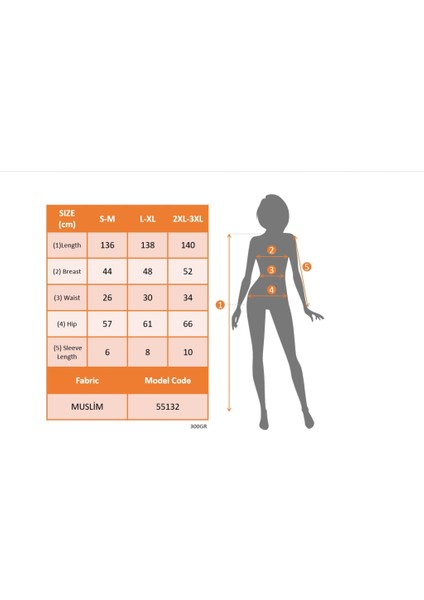 Kadın Kısa Kollu Kruvaze Yakalı Beli Lastikli Müslim Elbise