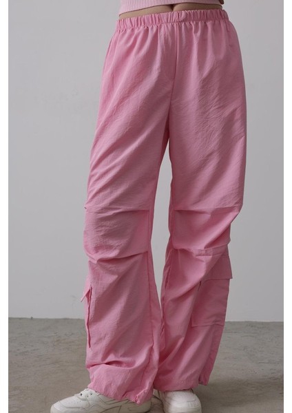 Paraşüt Cargo Pantolon - Pembe