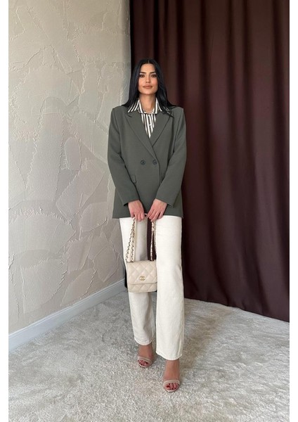 Haki Blazer Ceket