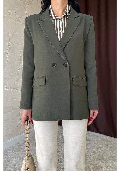 Haki Blazer Ceket