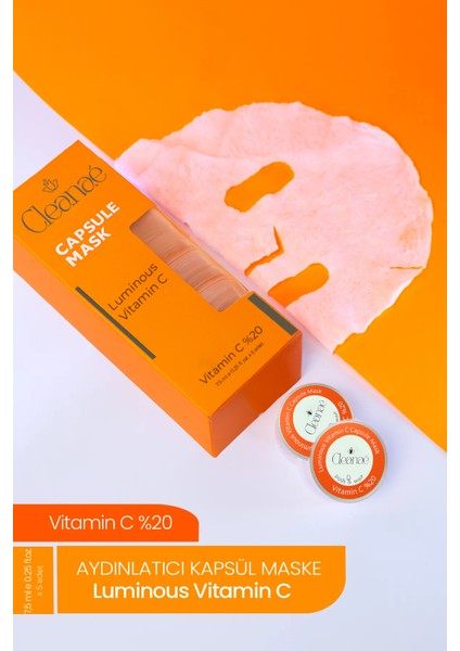 Cleanaé Luminous Vitamin C Kapsül Maske