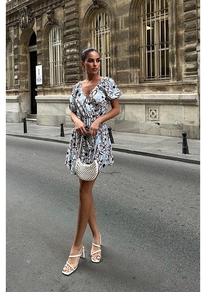 Lindsey Çiçek Desenli Elbise 2276-10 fiyatları