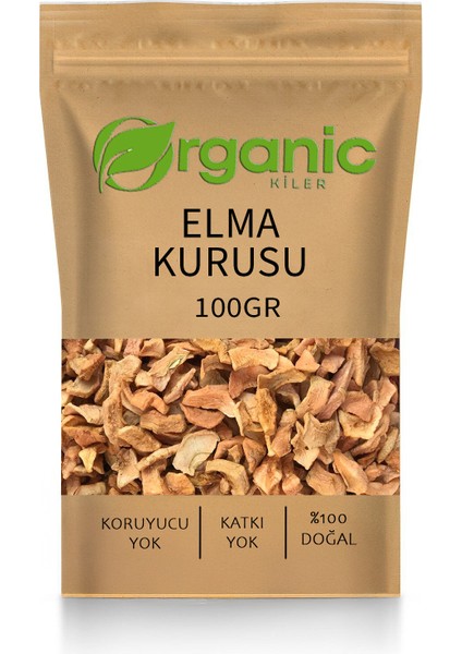 Elma Kurusu Şeker İlavesiz & Doğal 100gr Kurutulmuş Elma Taze Mahsül