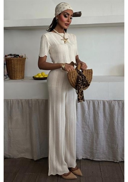 Triko Bluz Pantolon Ikili Takım 10084-025