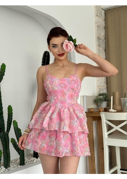 Flora Ip Askılı Elbise