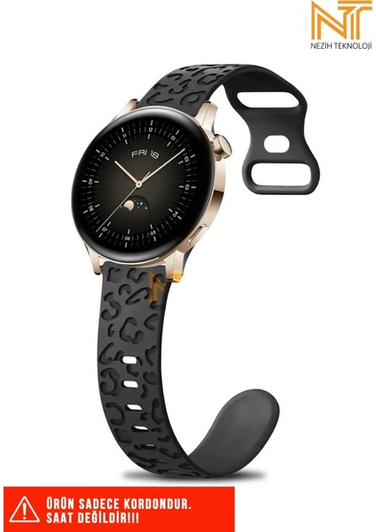 Huawei Watch Fit 3 / Fit 4 / Fit 4 Pro Uyumlu Leopar Desenli Silikon Kordon / Strap fiyatları