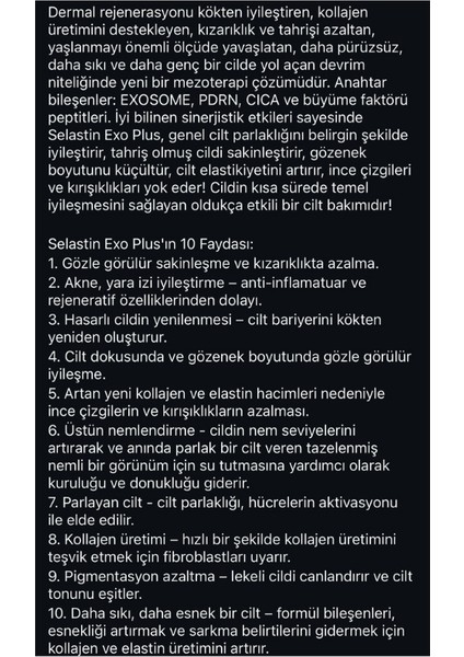 Selastin Exo Plus Exosome 5x5 10ML
