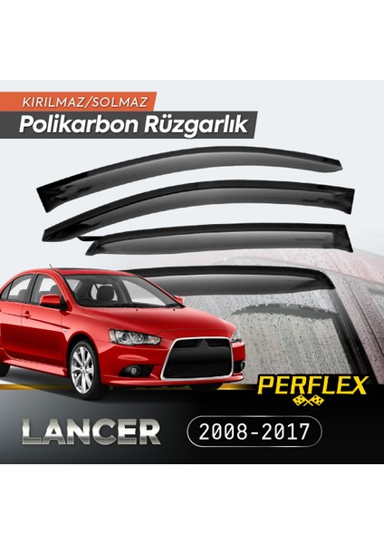 Mitsubishi Lancer 2008-2017 Cam Rüzgarlığı V2 Düz