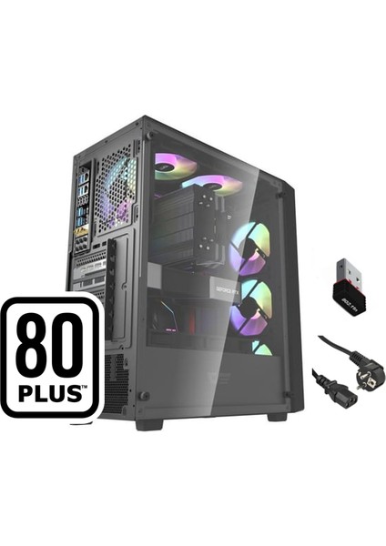 Gaming I5-5060 Intel I5 12400F 32GB Ddr5 1 Tb M.2 SSD Rtx 5060 8gb Gddr7 V3 Gaming Masaüstü Pc