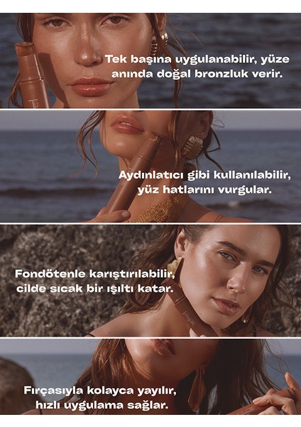Glemaura | Bronzluk Veren Fırçalı | Bronze Illuminator With Brush